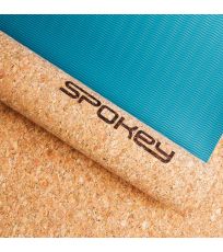 Podložka na jógu korková - modrá SAVASANA Spokey 