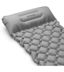 Nafukovací matrace s polštářkem - šedá AIR BED PILLOW Spokey 