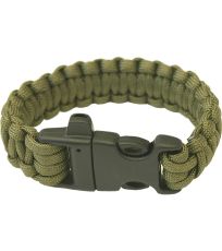 Multifunkční náramek - olivová Paracord Highlander oliva