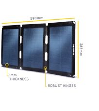 Přenosný solární panel 18 W Fusion Flex YATE černá                       