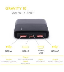 Powerbanka 10000 mAh Gravity 10 YATE černá                       